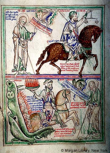 1255-60 Apocalypse Morgan, Londres, MS M.524 fol. 2v