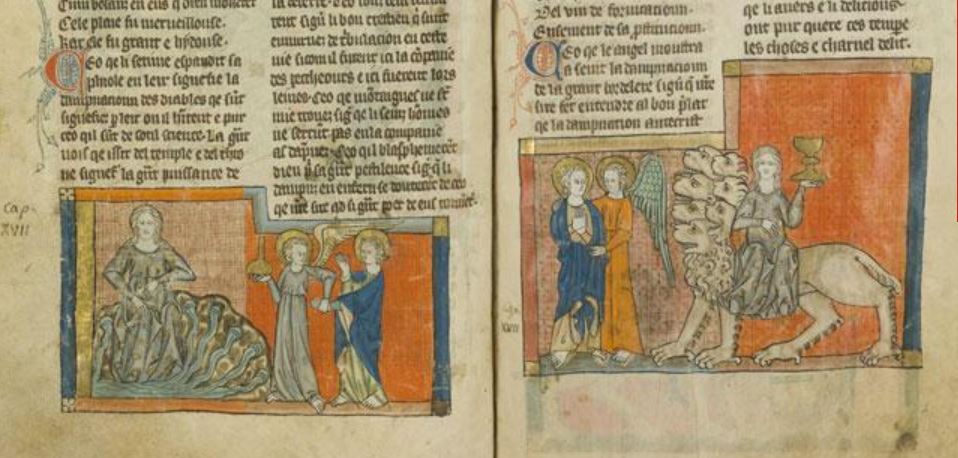 1300-20 Apocalypse de Toulouse BM Toulouse ms 815 fol 39v 40r