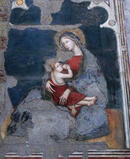1350-55 Madonna del Soccorso ou de Lepanto San Pietro a Majella Napoli