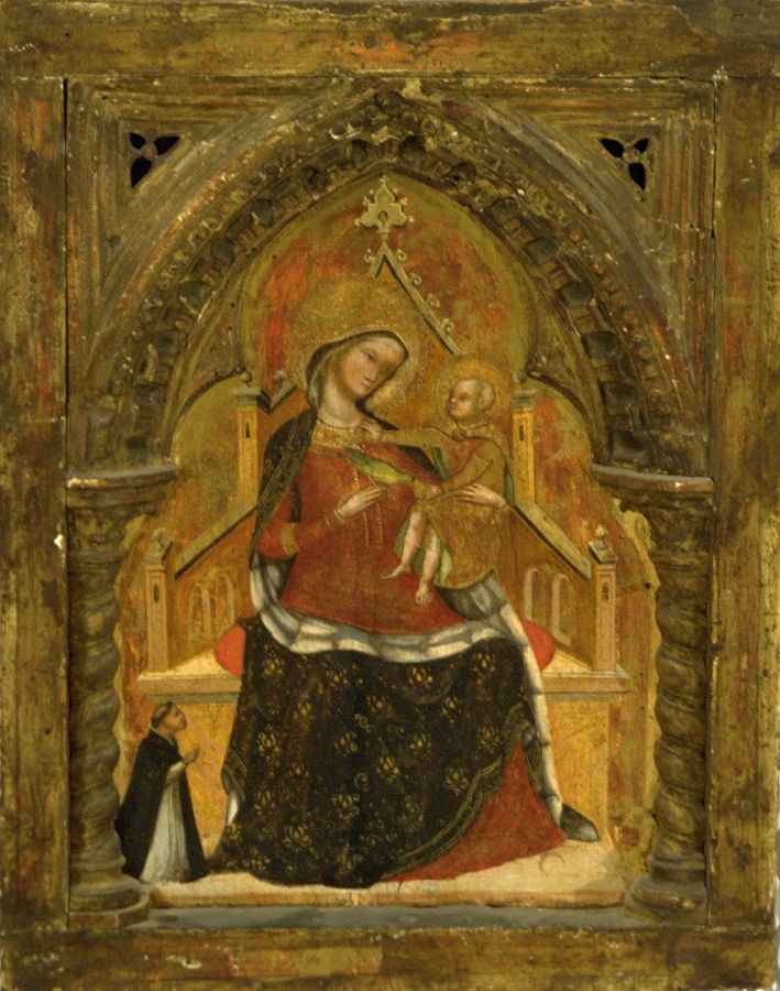 1356-72 Lorenzo Veneziano, Madonna con Bambino in trono e donatore The Fine Arts Museums of San Francisco
