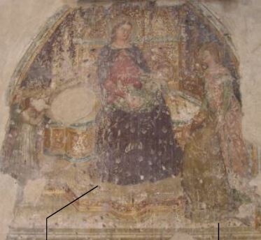1380-99 Fresques des chevaliers allemands Donateur laïc, San Giorgetto, Verona