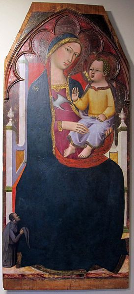 1390 Vanni Andrea, Madonna con Bambino in trono e donatore Chiesa di S. Spirito, Siena
