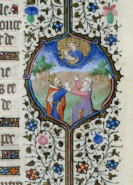 1400-15 Priere Ave stella matutina Paris, Bibl. de l'Institut de France, 0547 f. 057