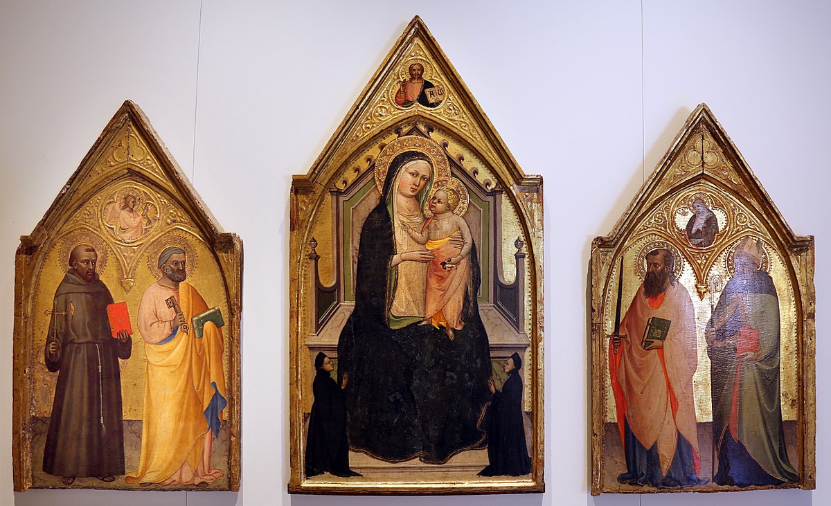 1410-20 Lippo_d'andrea_madonna_col_bambino,_donatori_e_santi Museo San Pietro (Colle di Val d'Elsa)