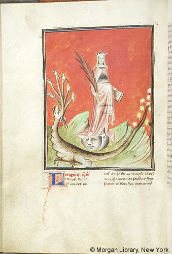 1415 ca Morgan MS M.133 fol. 36v Femme et Dragon