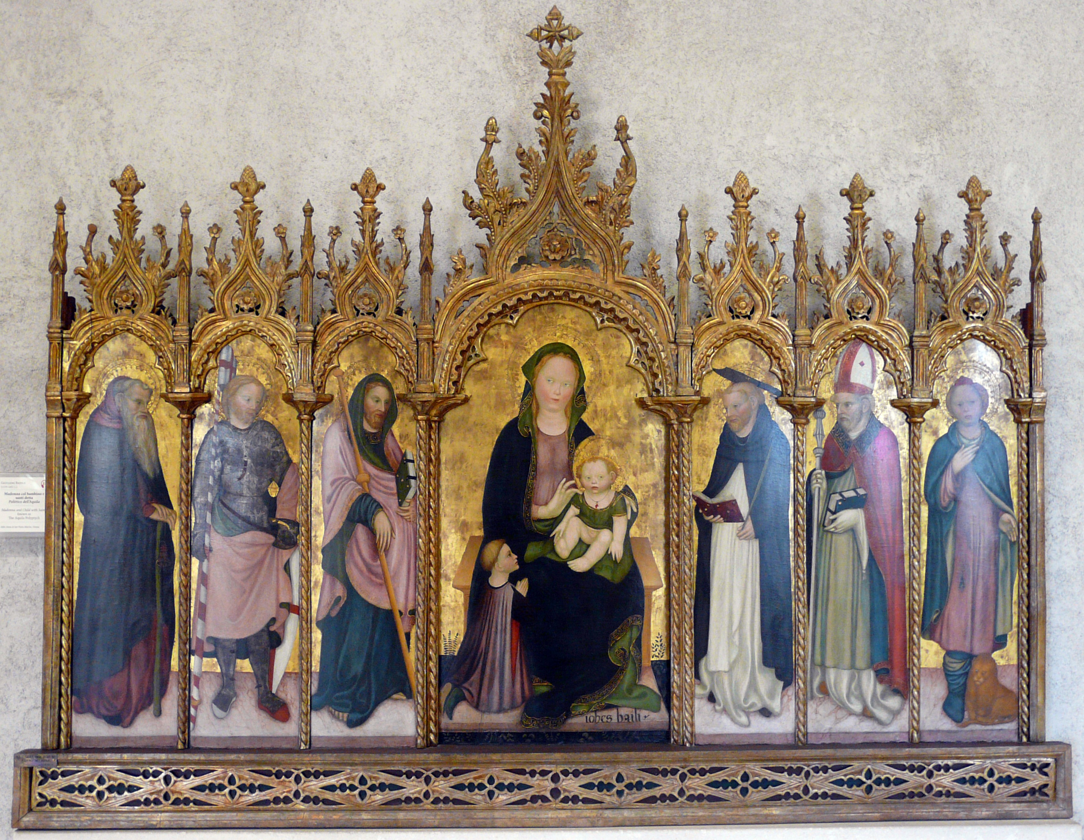 1420-30 Giovanni Badile polittico dell’Aquila Museo di Castelvecchio VERONA bis,