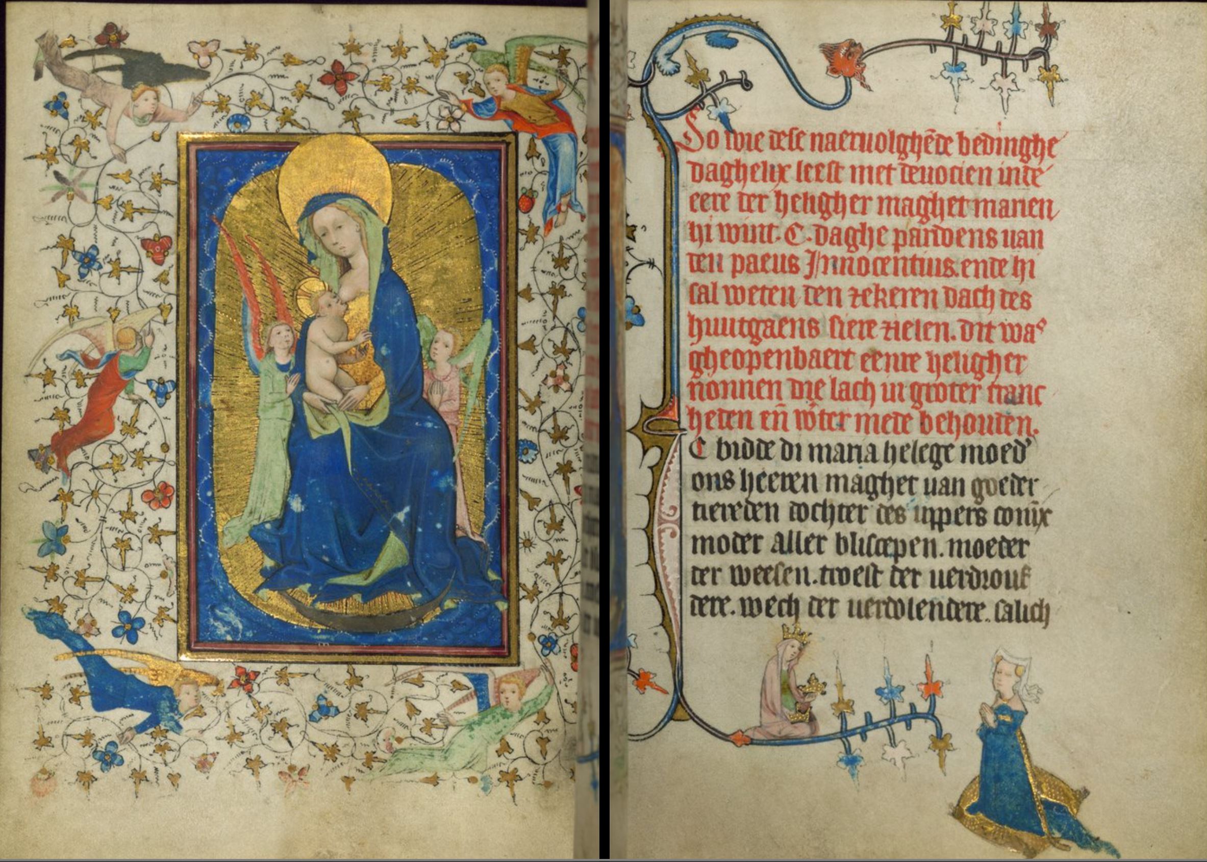 1420‒30 Book of Hours of Daniel Rym Walters Elizabeth van Munte Ms. W.166 fol 60r 61v