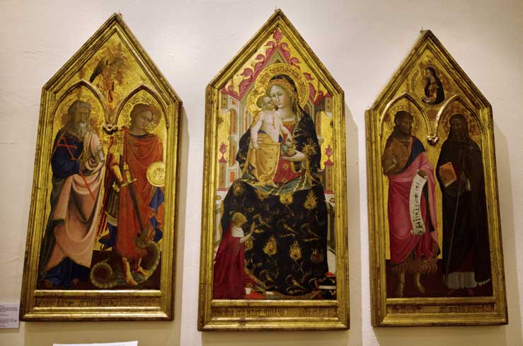 1425-74 Cristoforo di Giovanni da Sanseverino, Andrea, Michele , GianBattista, Saba, Museo Piersanti, Matelica cardinale Brancaccio