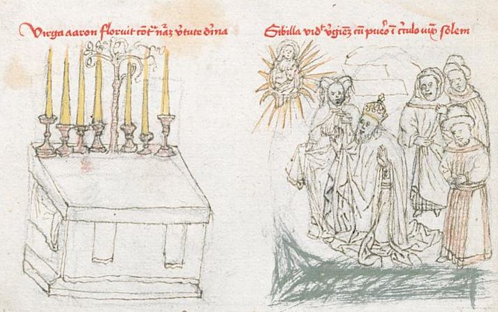 1450 ca Mainz, Wissenschaftliche Stadtbibliothek, II 10, fol. 8v