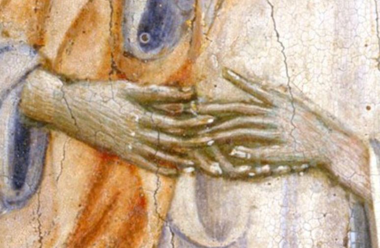 1460 Giovanni di Paolo le mariage mystique de Catherine de Sienne MET detail