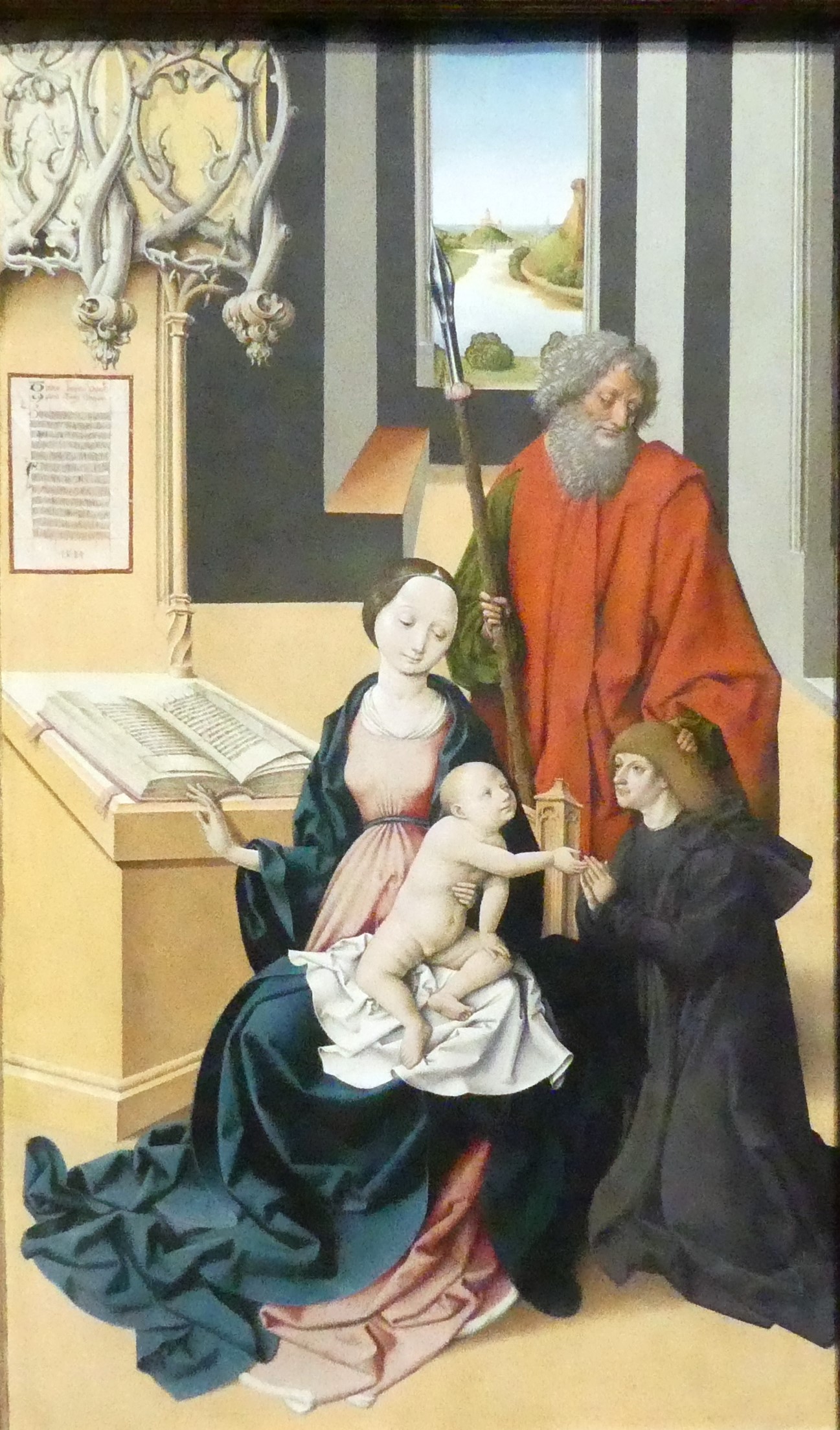 1483 Grossgmain Master Virgin and Child and a Donor Presented by Saint Thomas, Staedelmuseum, Francfort