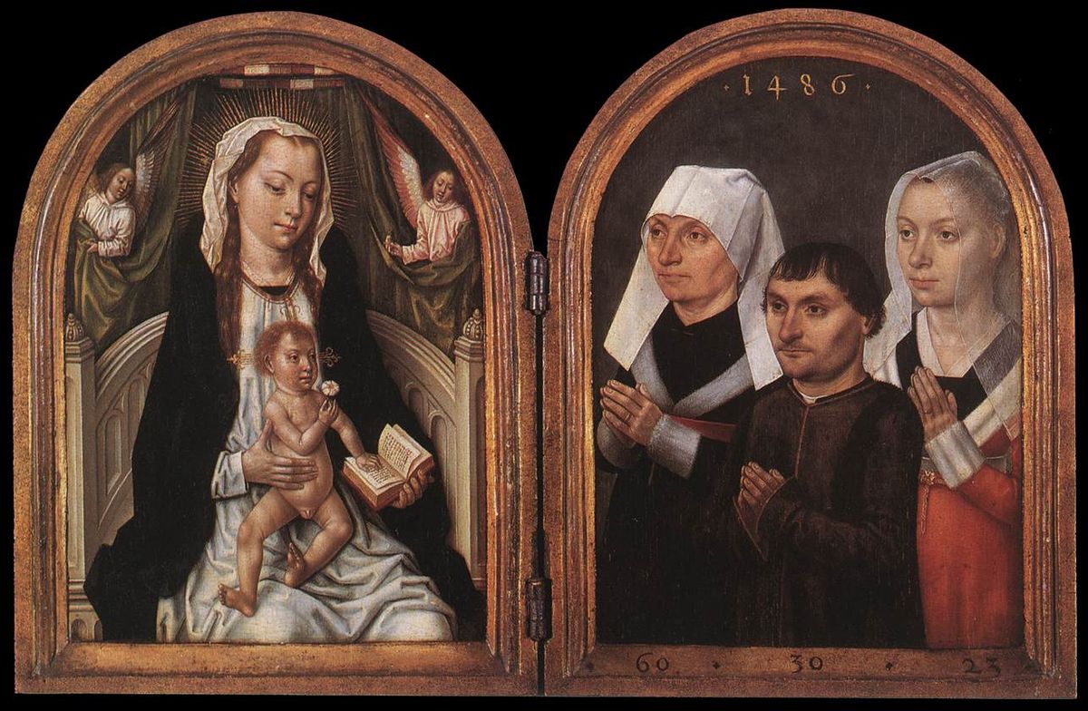 1486 Maitre de la Legende (brugeoise) de sainte Ursule Vierge à l’Enfant Antwerpen, Koninklijk Museum voor Schone Kunsten