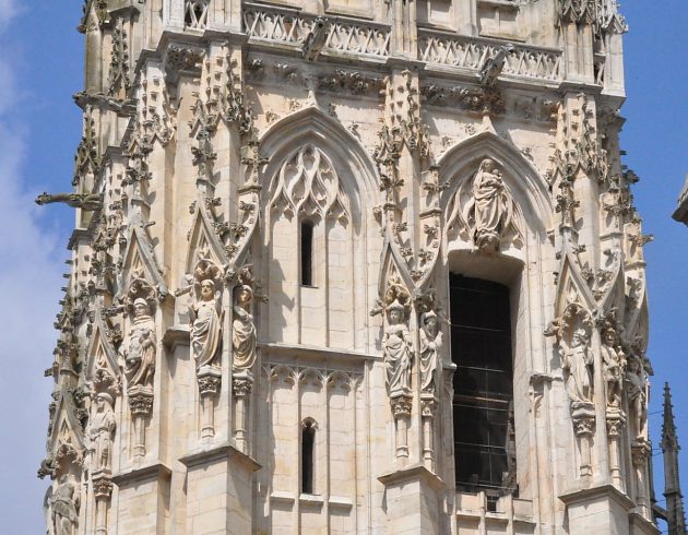1500 ca Tour de Beurre cathedrale de rouen