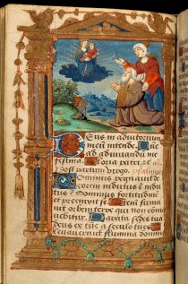 1510 ca Heures à l'usage d'Angers Paris fol 24v, collection particuliere comme donateur qq pages avant