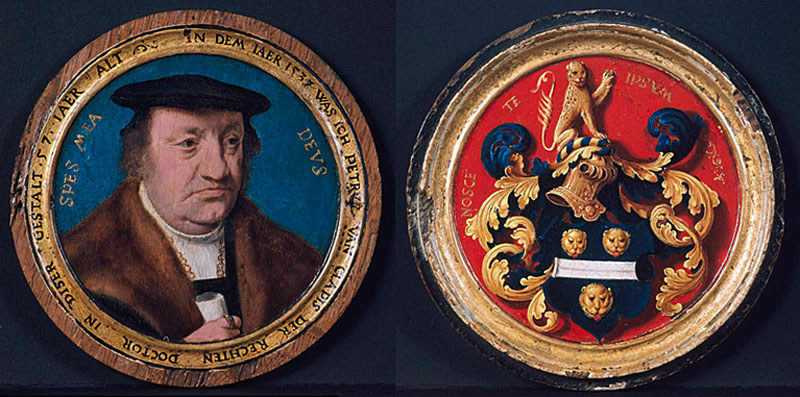 1537 Petrus_von_Clapis,_by_Bartholomäus_Bruyn Walraff richardz recto verso