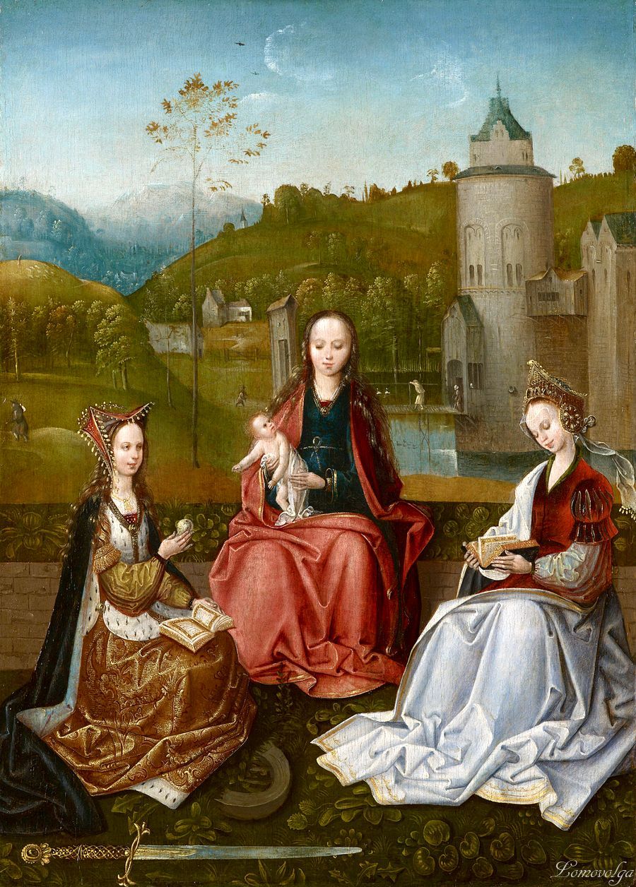 Master of Hoogstraten 1520-30 The Virgin and Child with Saints Catherine and Barbara Royal Collection Trust
