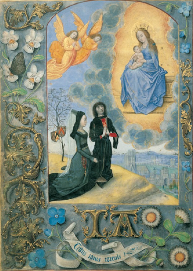Master of the Dresden Prayer The receiver-general of Flanders Jan van der Scaghe and Anne de Memere Book of Hours Premonstratensian Abbey of Nove Ríse Ms. 10, fol. 16v