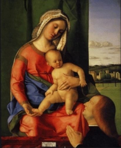 VD 1500 Bellini Giovanni Madonna and Child with a Male Donor Collezione Alana