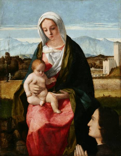 VD 1505 Bellini_Madonna_and_Child donor musee national de Poznan