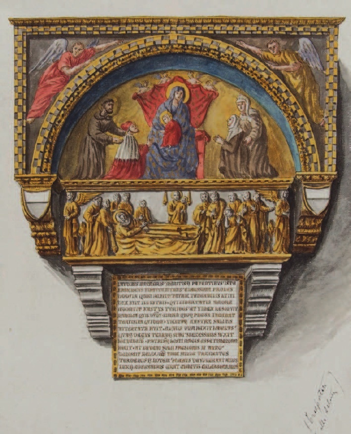 1339 Paolo Veneziano doge-francesco-dandolo-and-his-wife Jan revembroch, Monumenta Veneta (1754), II, f. 52 (BMCV, MS Gradenigo-Dolﬁn 208