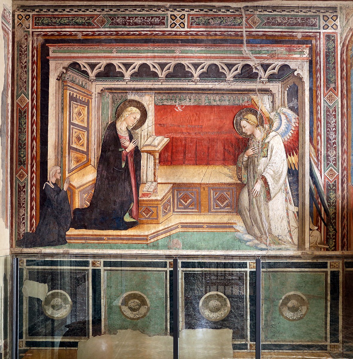 1420 ca Bicci_di_lorenzo,_annunciazione_con_committente,_e_santi,Convento di Fuligno