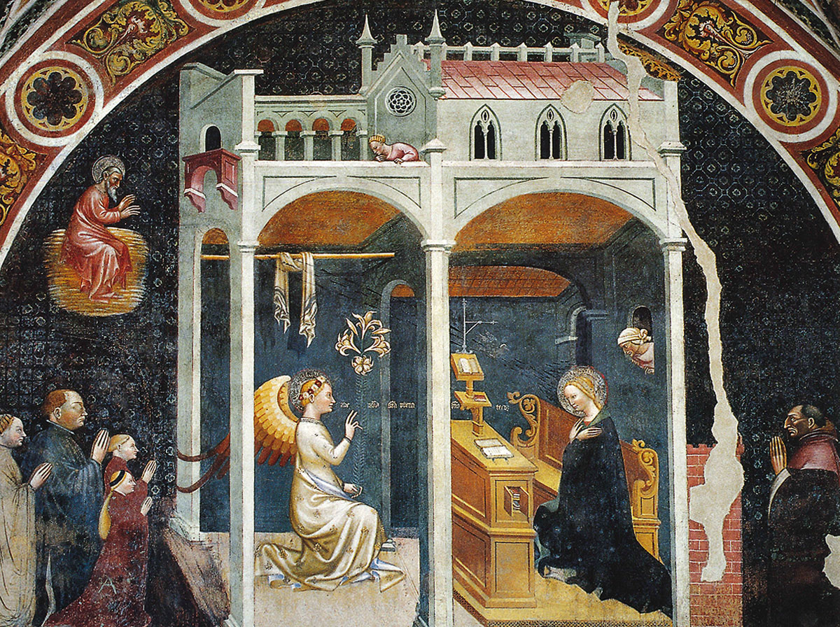 1427 Annonciation avec la familledu chanoine Ravacaldi cappella-ravacaldi Duomo Parme