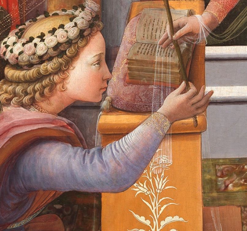 1435 Fra Filippo Lippi Galerie nationale d'art ancien, Palazzo Barberini Rome detail main