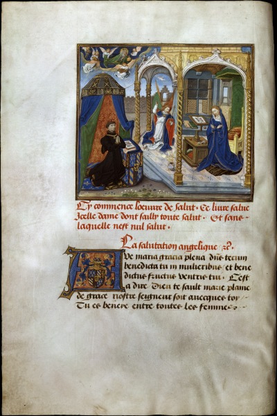 1450 Montfort-Gebetbuch Osterreichische Nationalbibliothek Cod. Ser. n. 12878, fol. 25v