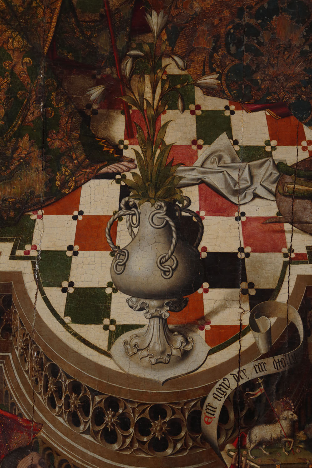 1475 Anunciacion_Pedro de cordoba Catedra Cordoba detail vase