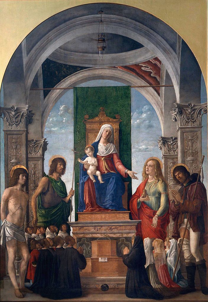 1490 Giambattista_Cima_da_Conegliano_-Pala Oderzo_Sacra_Conversazione Brera