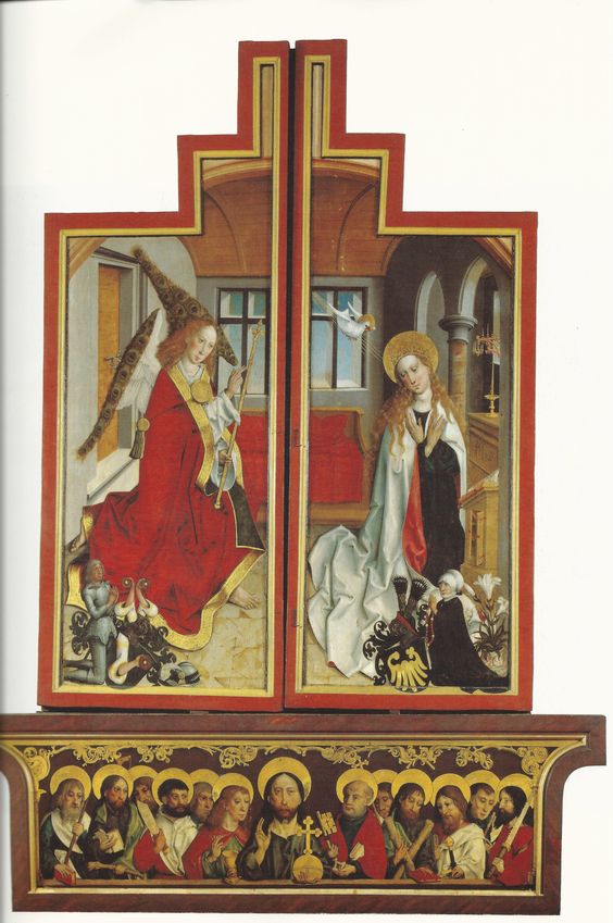 1490 ca Altar aus Wolfskehlen, Landesmuseum Darmstadt revers