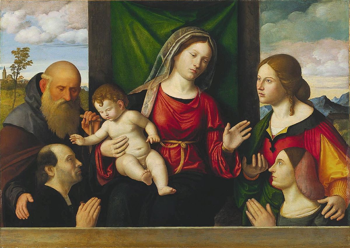 1515_ca Cima_da_conegliano,_madonna_col_bambino,_santi_e_committenti Cleveland Museum of Art