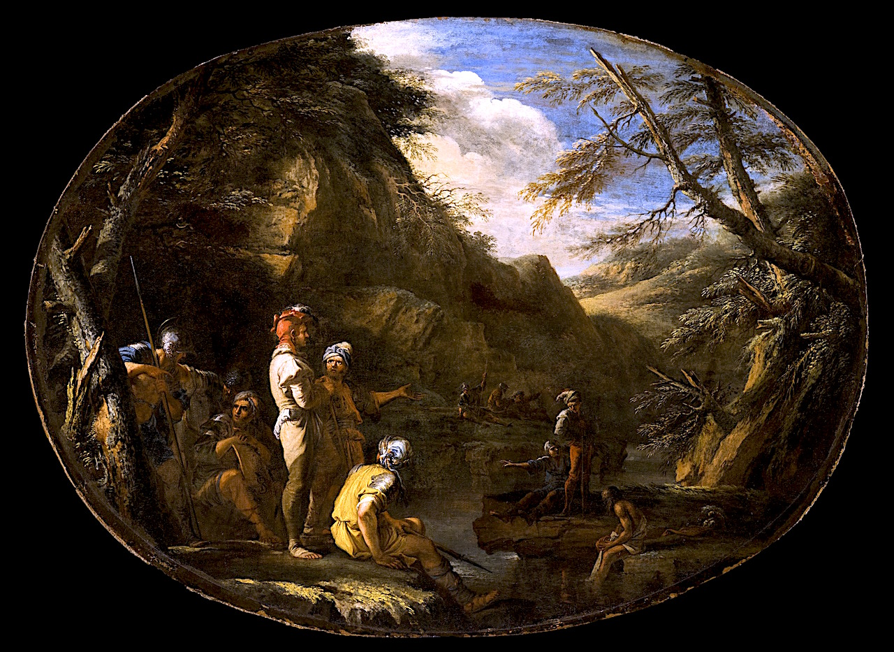Rosa 1640 ca Landscape with Armed Men 2 Los Angeles County Museum of Art