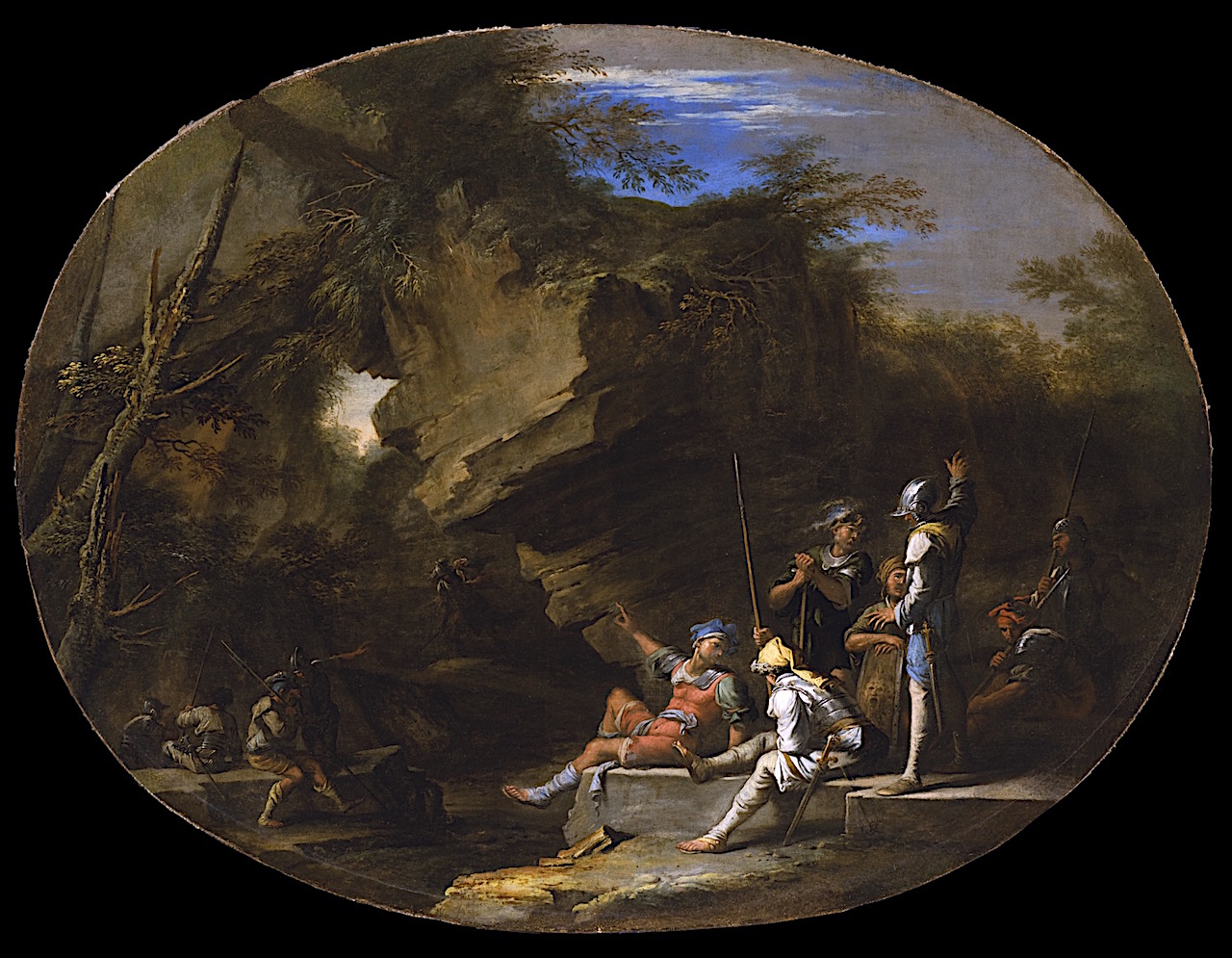 Rosa 1640 ca Landscape with Armed Men Los Angeles County Museum of Art