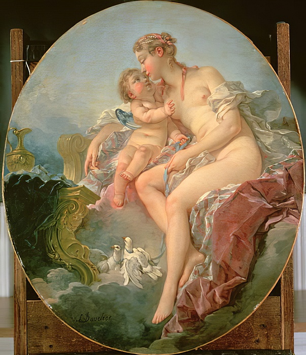 Boucher 1742b L'amour qui caresse sa mere coll priv