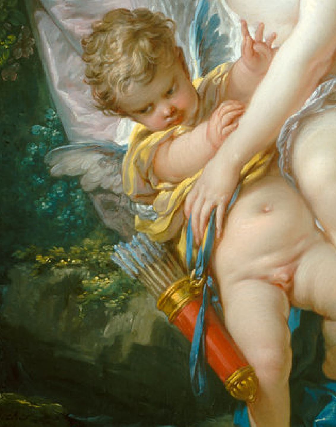 Boucher 1751 Venus consolant l'Amour NGA detail