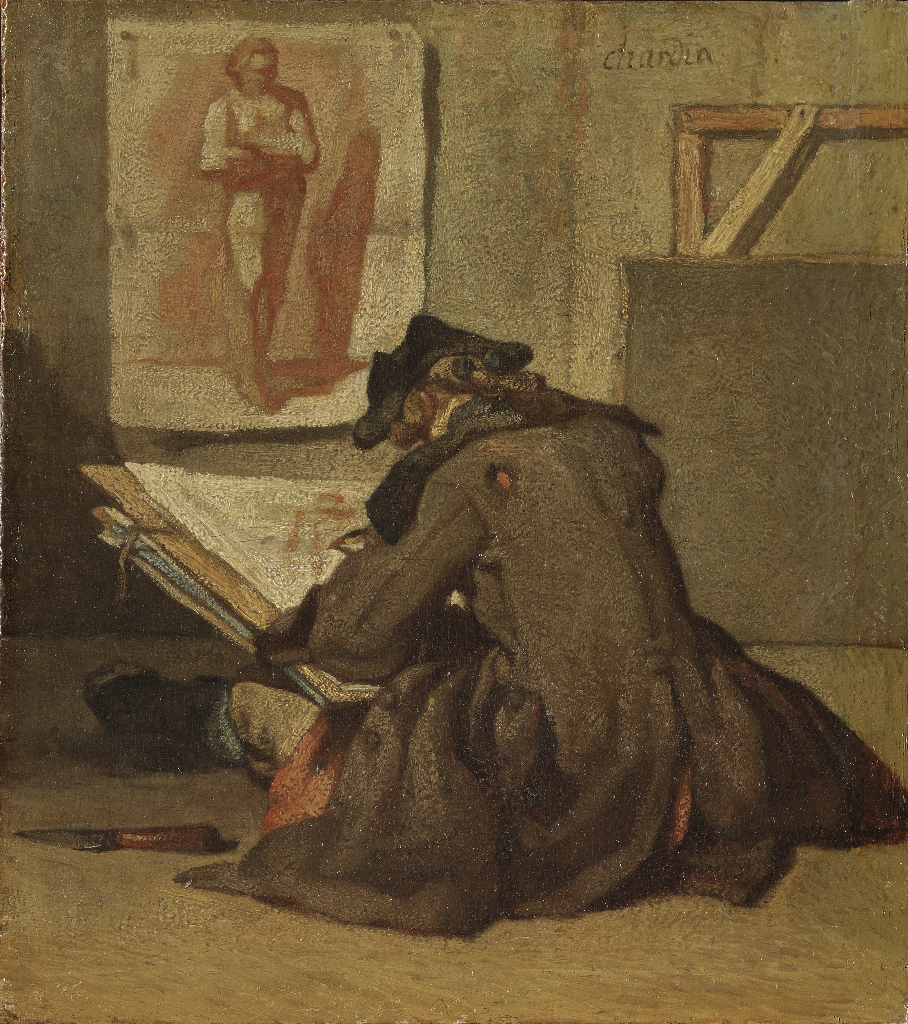 Jean Siméon Chardin: Tecknaren.NM 779