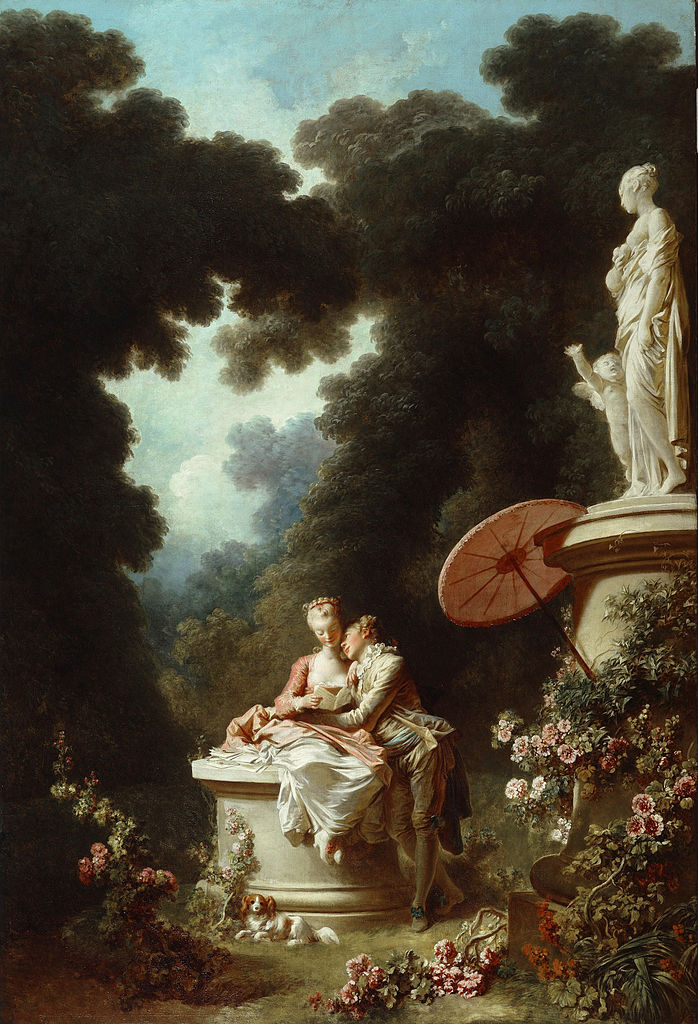 Fragonard 1771-72 The_Progress_of_Love 4 Love_Letters Frick Collection