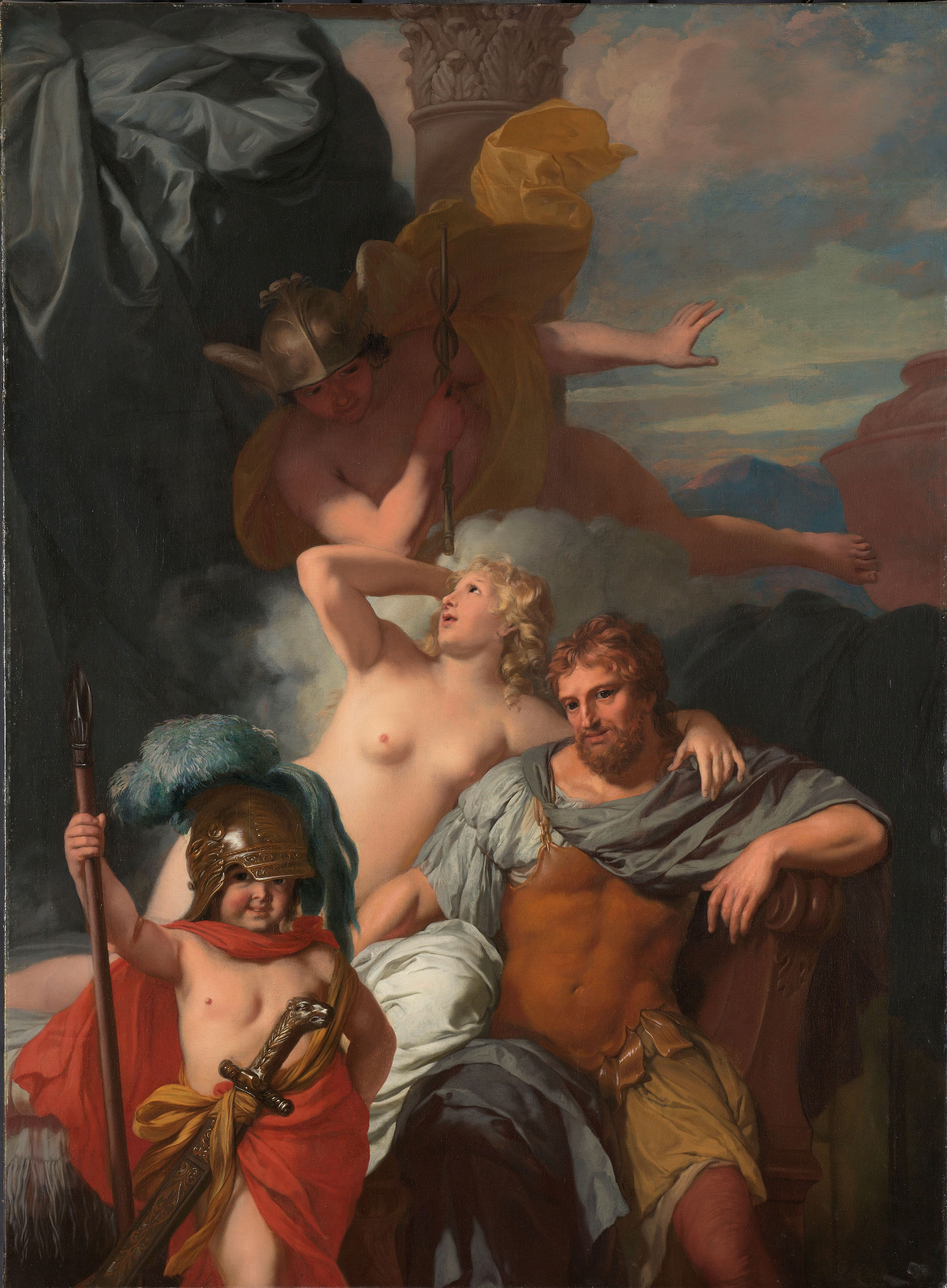 Lairesse 1680 ca Mercury Ordering Calypso to Release Odysseus Rikjsmuseum