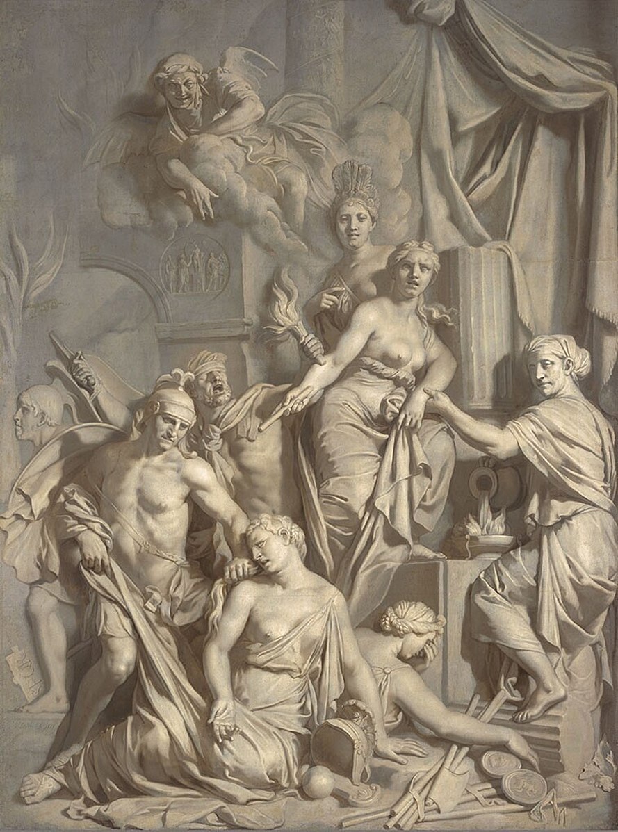 lairesse 1689 Allegorie de la Chute de Rome Museum Boijmans Van Beuningen Rotterdam