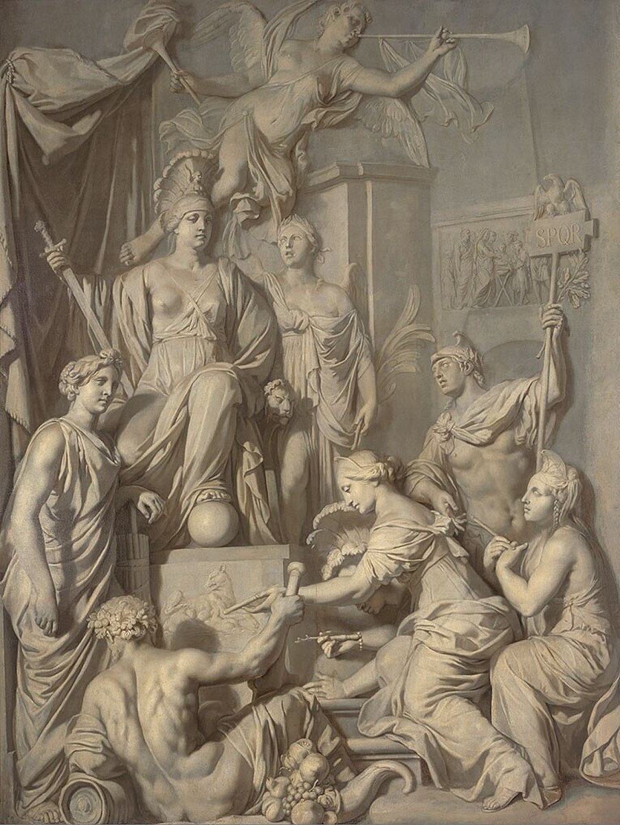 lairesse 1689 Allegorie de la Grandeur de Rome Museum Boijmans Van Beuningen Rotterdam