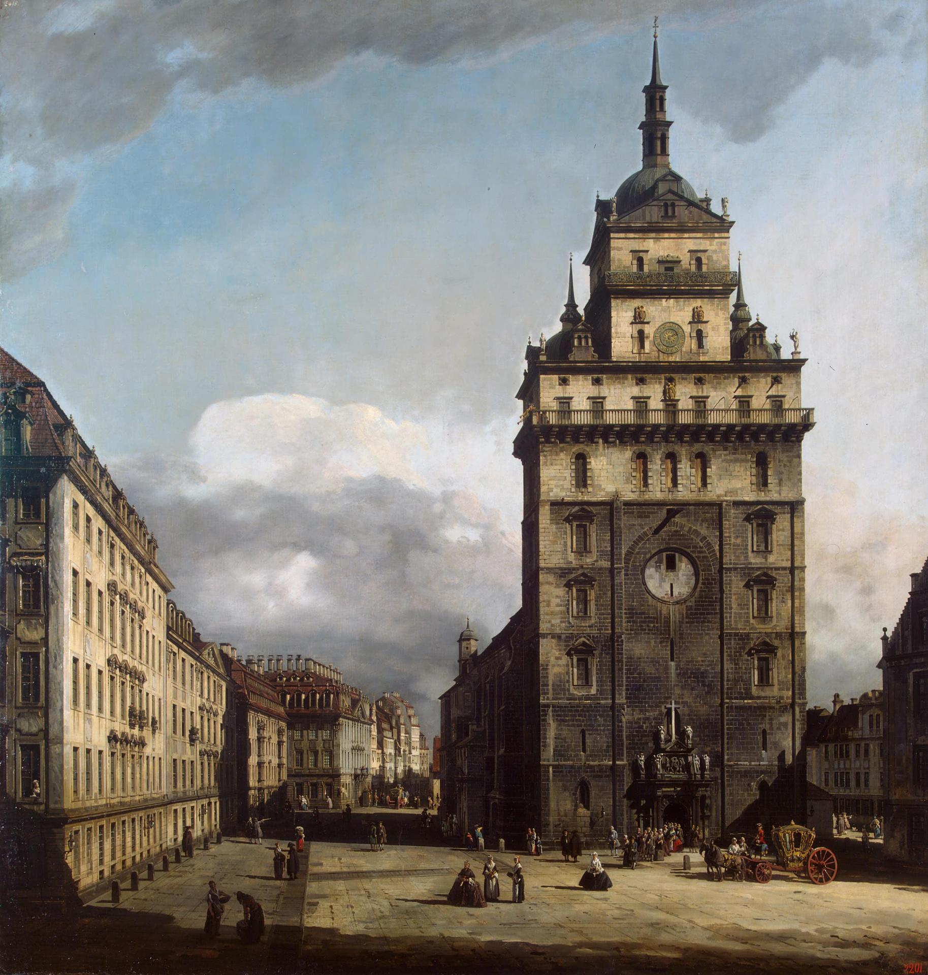 Bernardo_Bellotto_-_The_Kreuzkirche_in_Dresden_-_1751
