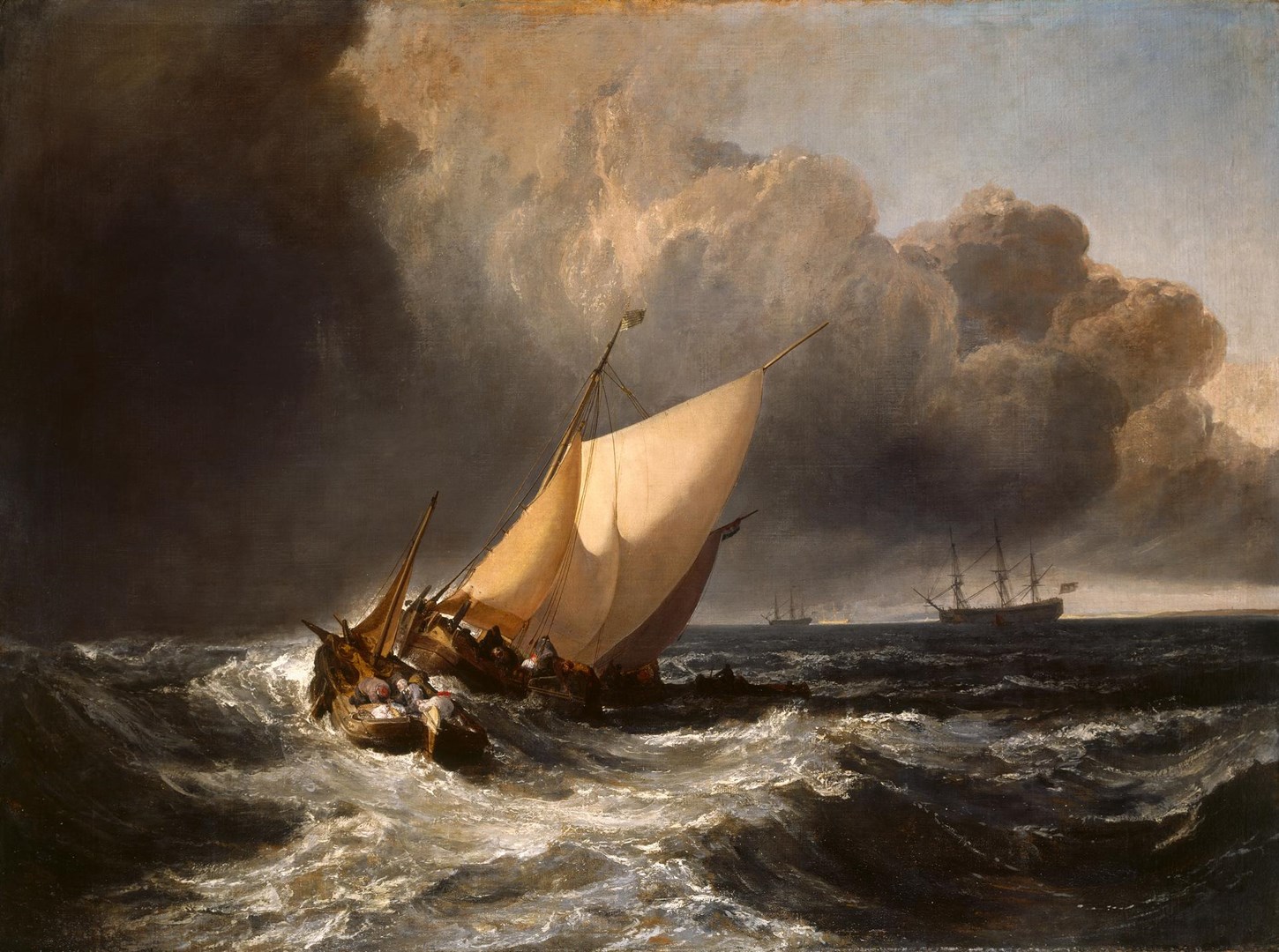 Turner 1801 Dutch Boats in a Gale (The Bridgewater Sea Piece)