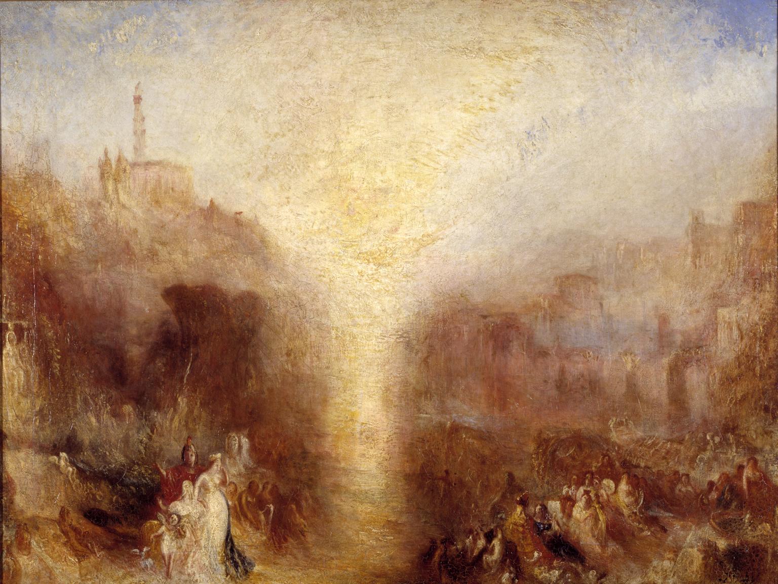 The Visit to the Tomb exhibited 1850 by Joseph Mallord William Turner 1775-1851