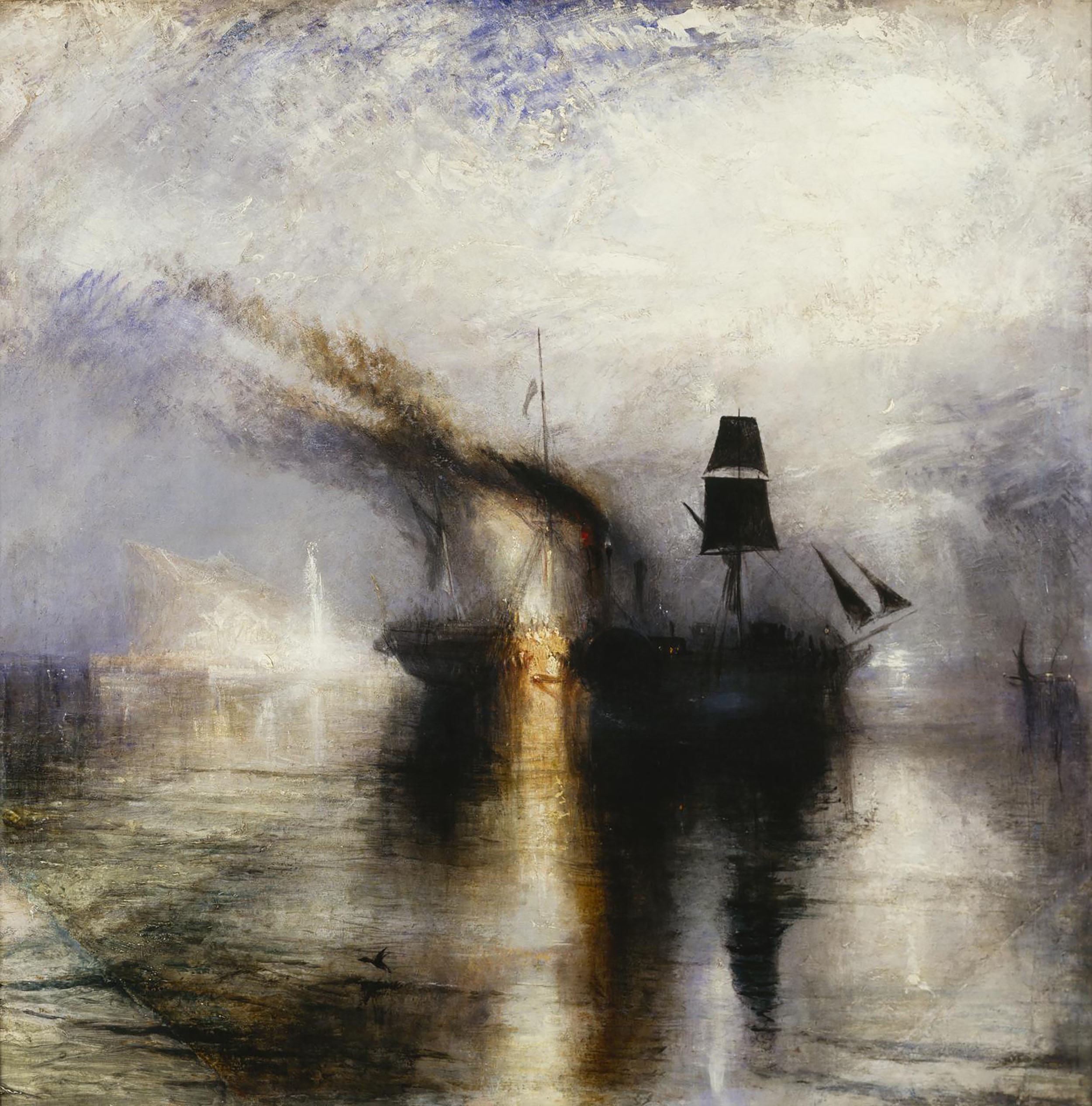 Peace - Burial at Sea exhibited 1842 by Joseph Mallord William Turner 1775-1851