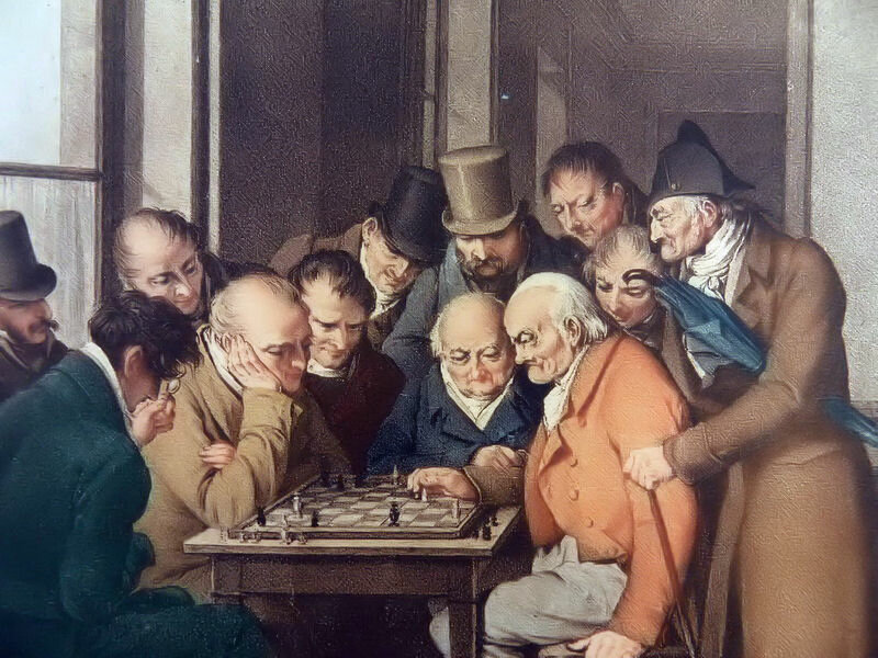 BOILLY 1810 Le jeu des echecs