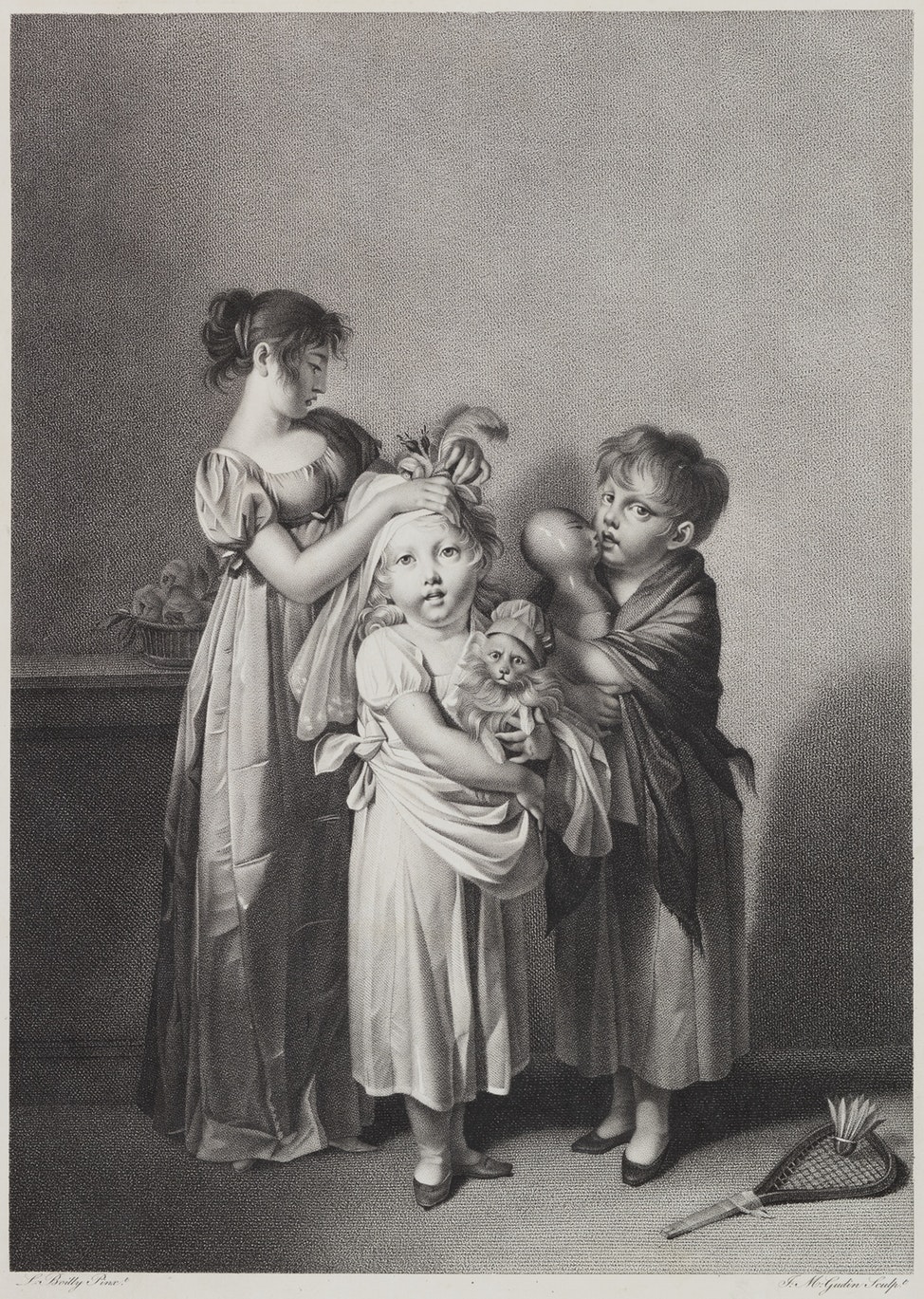 Boilly 1809 Les petites coquettes gravure de Jacques-Louis Bance