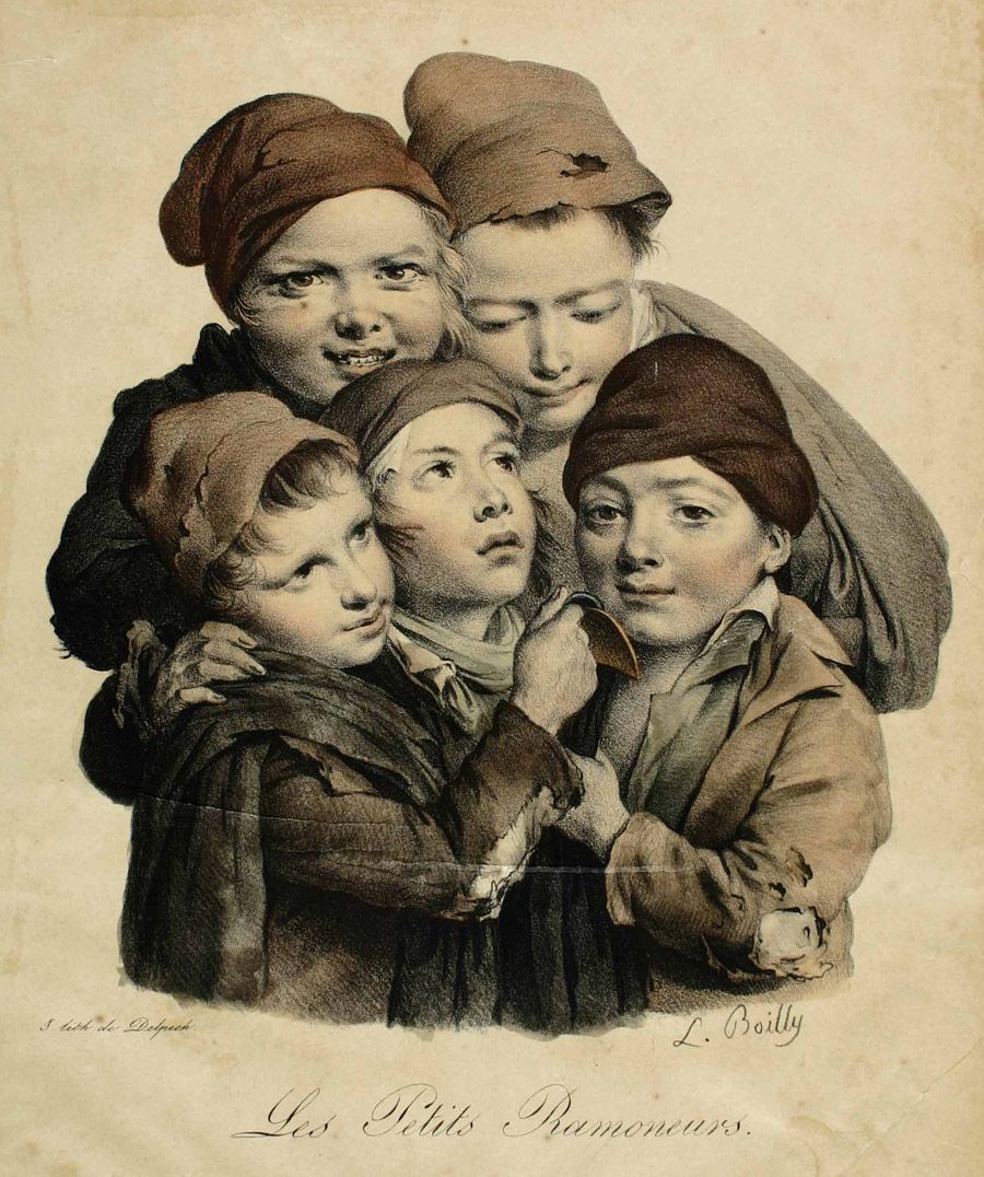 Boilly 1824 Les petits ramoneurs Les grimaces