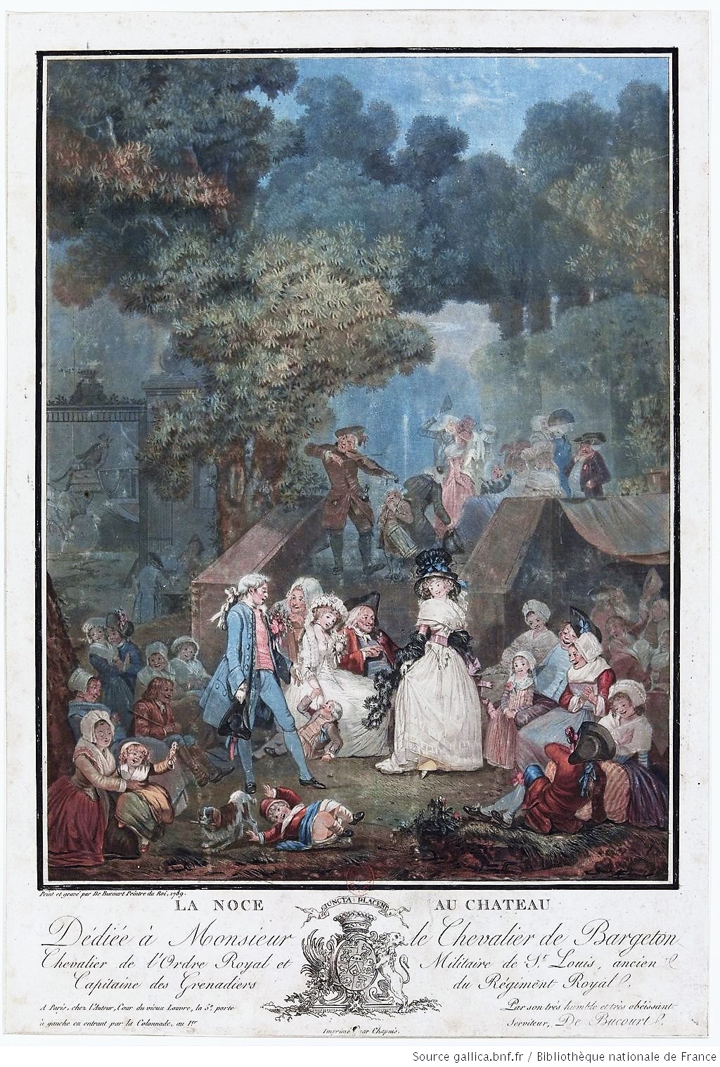 PHILIBERT-LOUIS DEBUCOURT 1789 La noce au chateau gallica