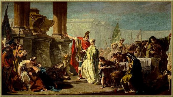 Pittoni 1733-35 Polyxene sacrifiee aux mannes d'Achille Louvre